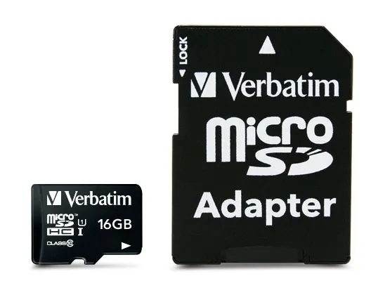Verbatim - Flashhukommelseskort (microSDHC til SD adapter inkluderet) - 16 GB - Class 10 - microSDHC