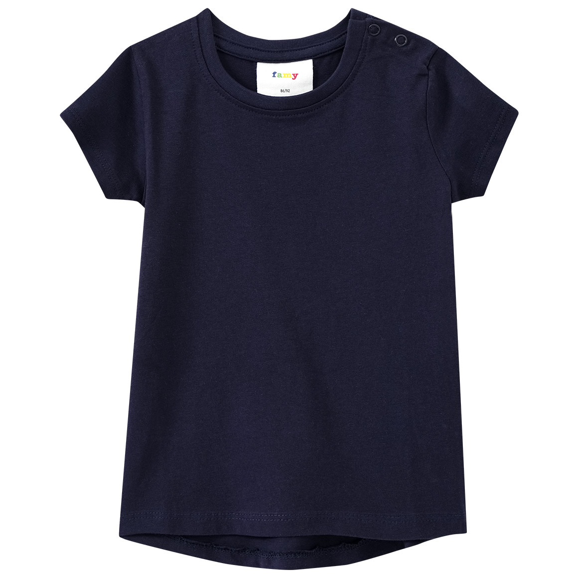 Famy 3 Baby T-Shirts im Basic-Look weiss / hellblau / dunkelgrau
