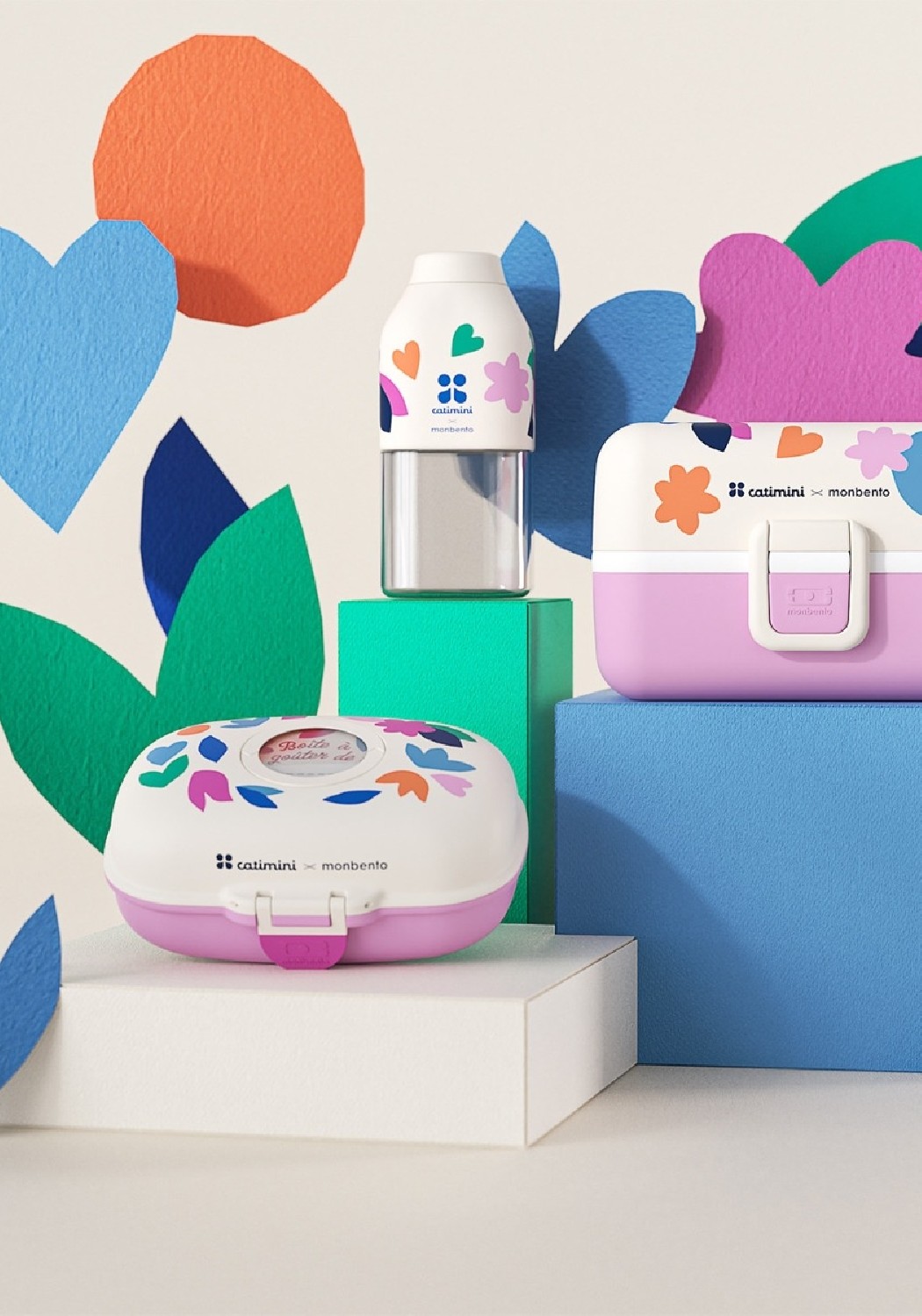 Monbento Kinder-Snackbox MB Gram Catimini Cream Paper Cut