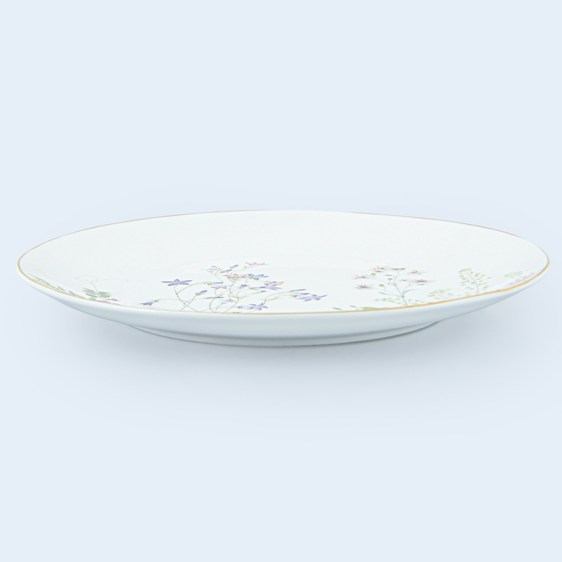 Assiette plate 'Bloomy' en porcelaine