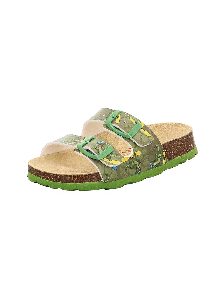 SUPERFIT Jungen Hausschuhe - Pantoffel  olive