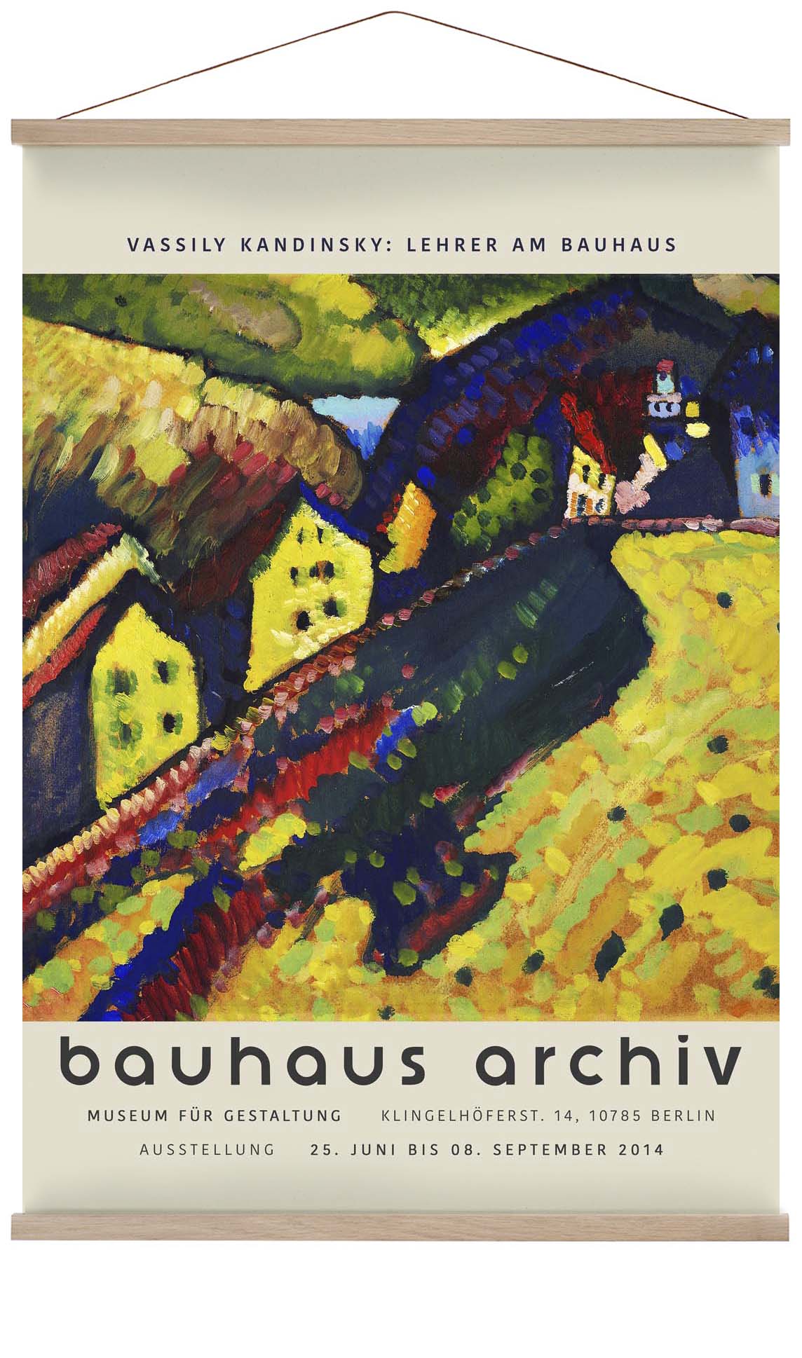 Häuser in Murnau von Wassily Kandinsky Ausstellung