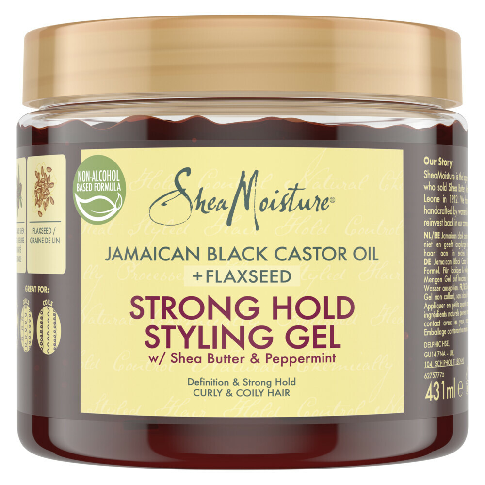 Shea Moisture Strong Hold Styling Gel Jamaican Black Castor Oil + Flaxseed431 ml