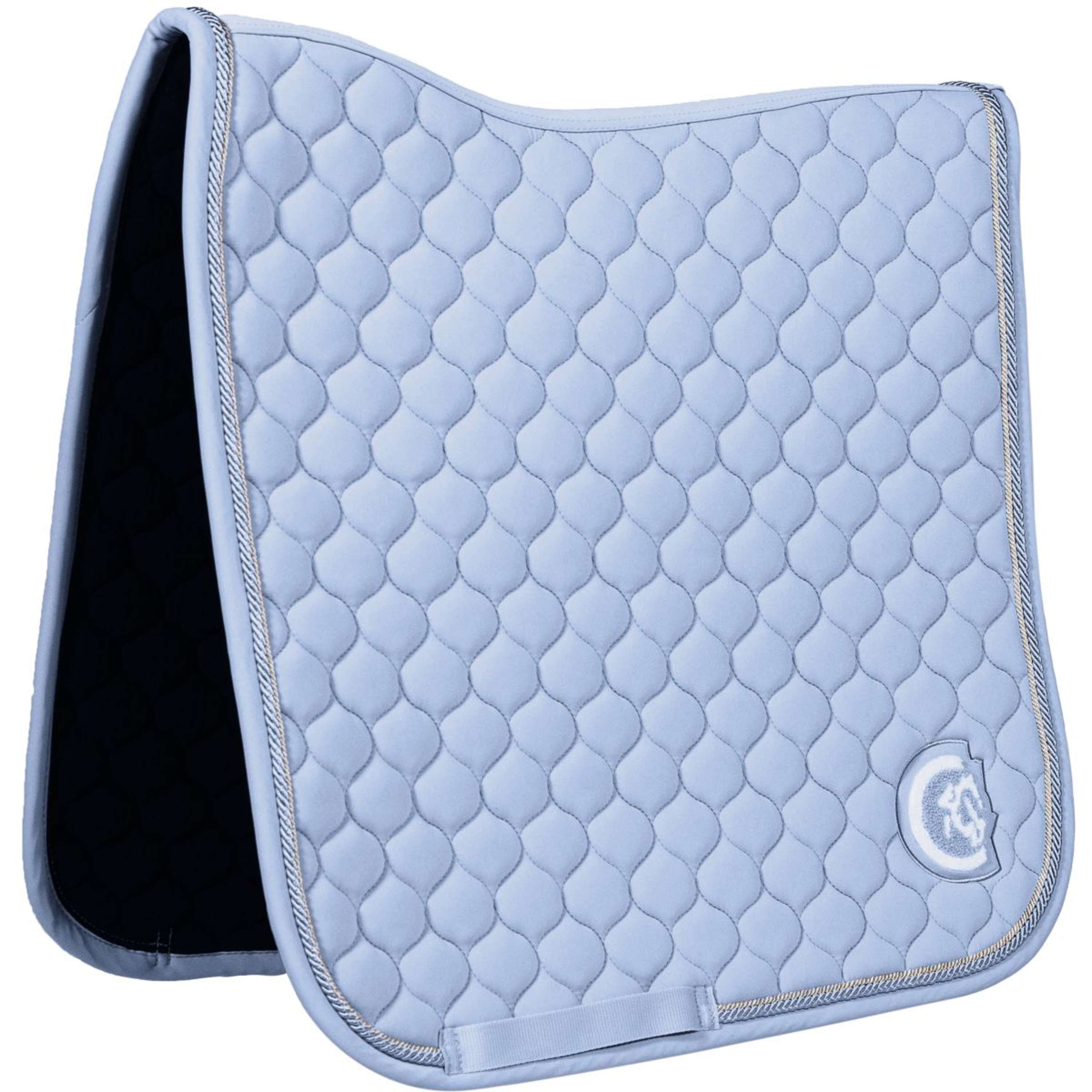 Kentucky Horsewear Zadeldekje Onion Quilt 3D Logo Dressuur Licht Blauw