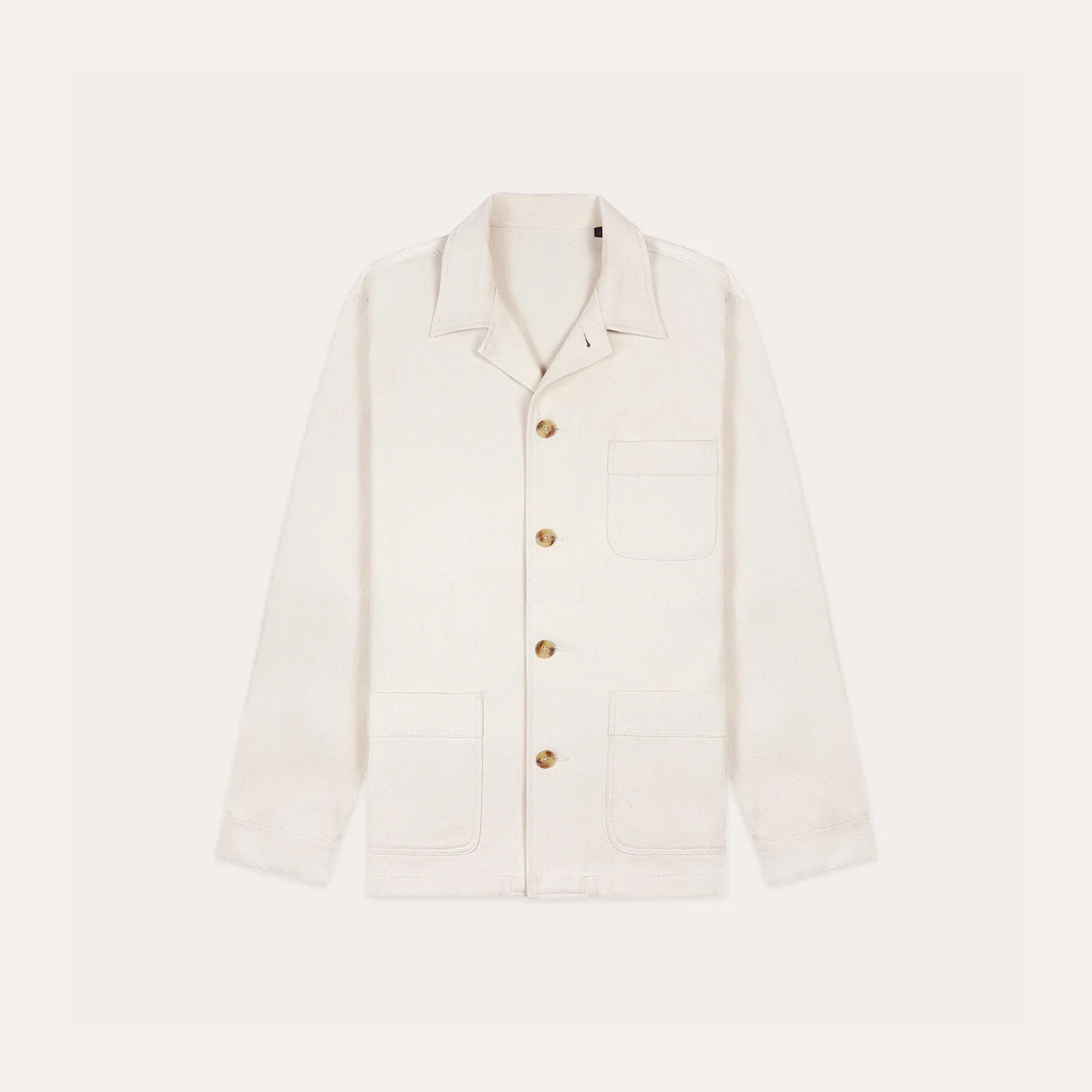 Ecru cotton work jacket