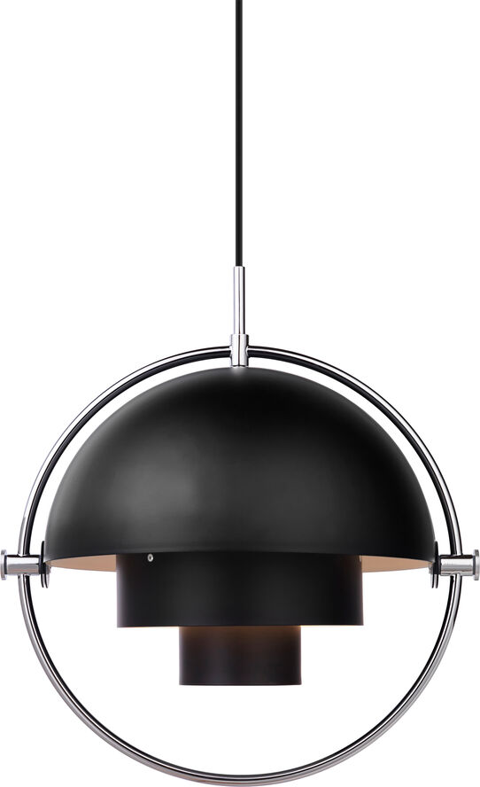 Gubi Multi-Lite Pendant Krom/sort