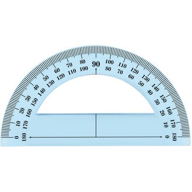 Rapporteur 180 degrés, 120 mm, incassable
