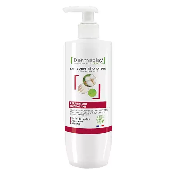 Loção Corporal Hidratante e Reparadora Orgânica Dermaclay 400ml