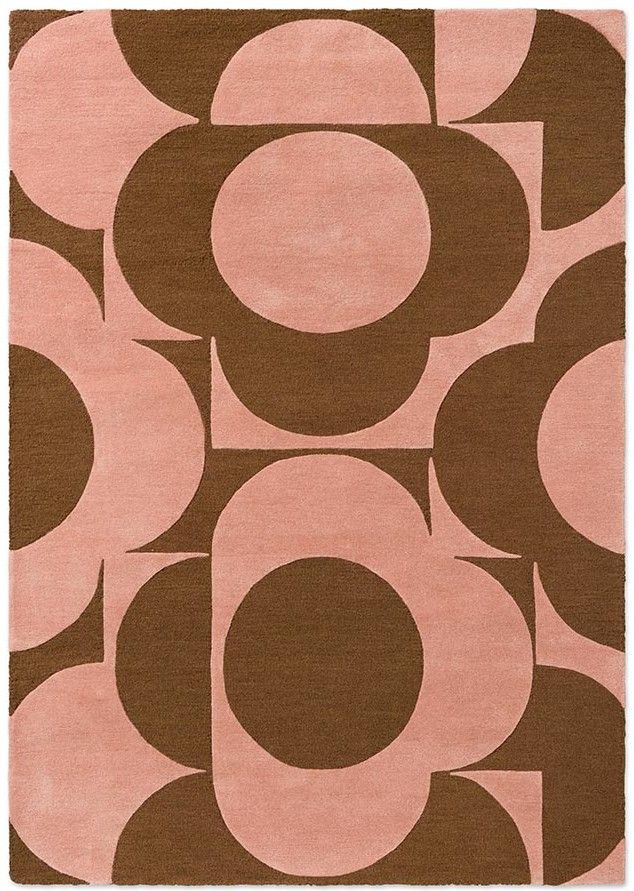 Vloerkleed Pink-Terracotta Prism Flower