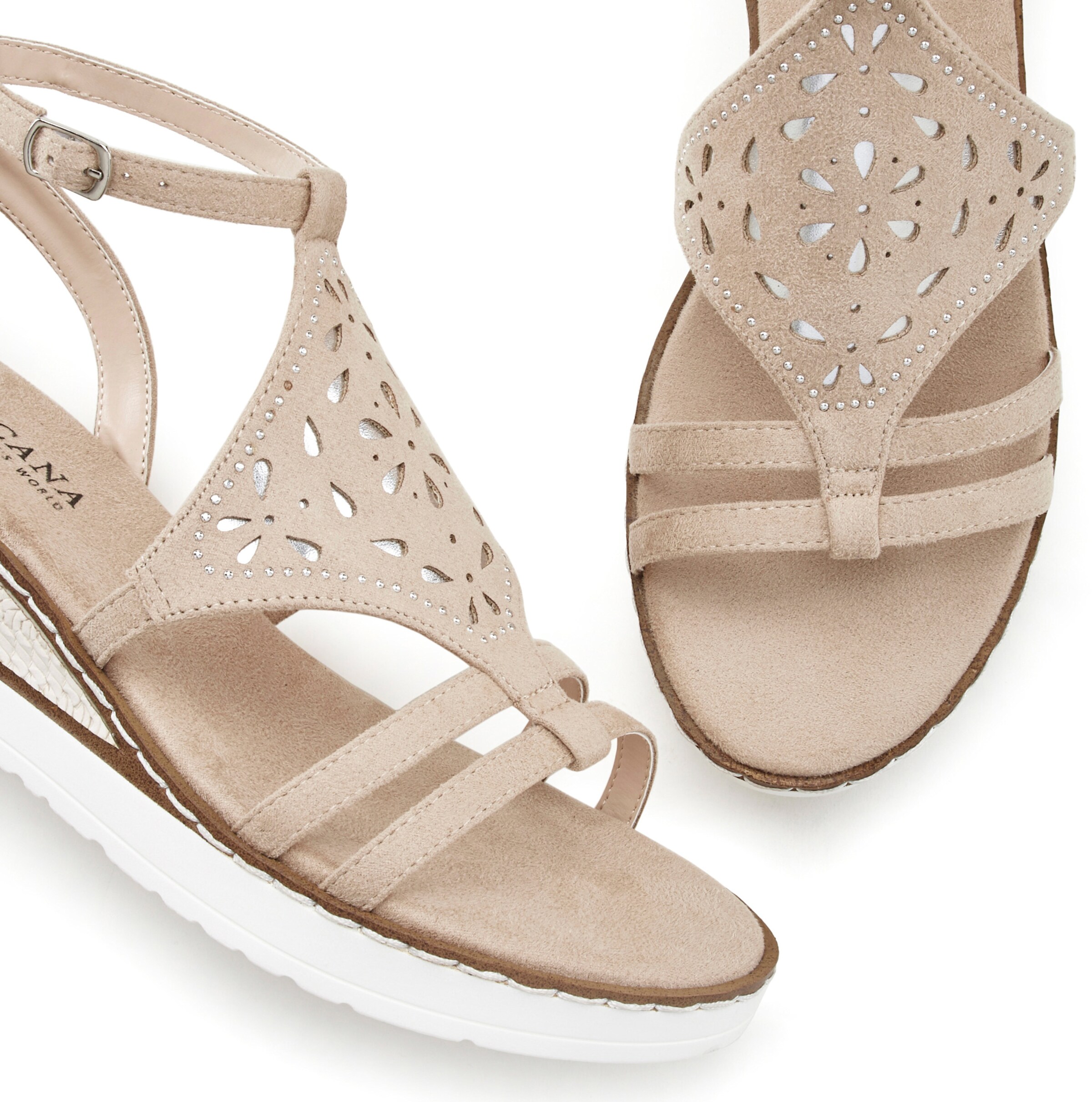 LASCANA Sandalette in beige
