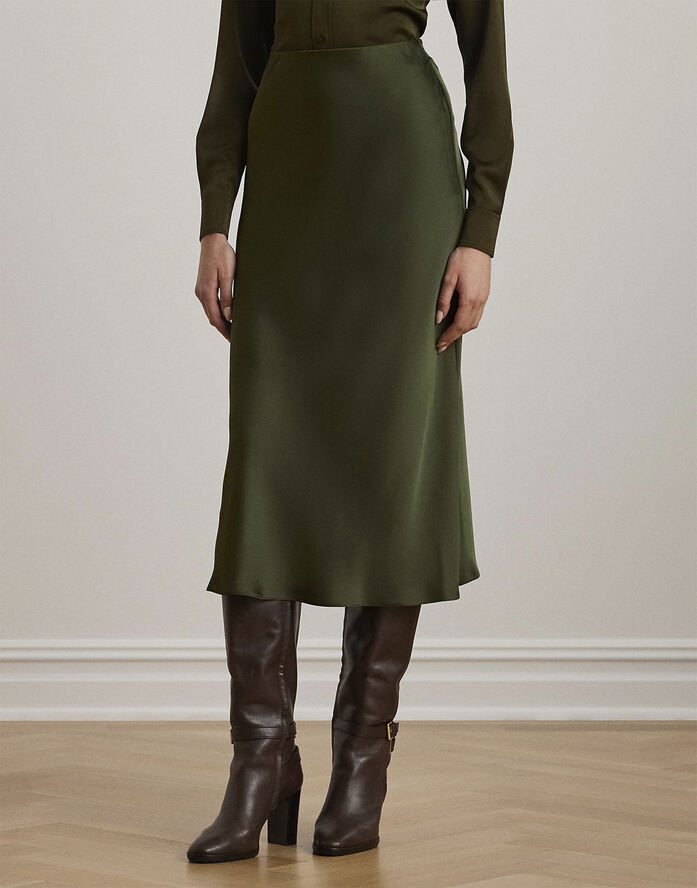 Lauren Ralph Lauren SHIRT WT CHARM-SKIRT Botanic green