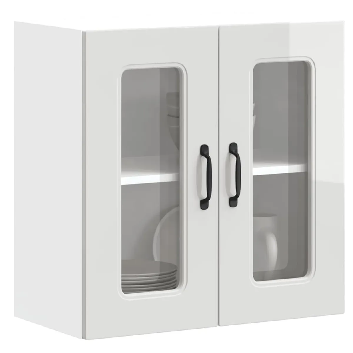 VidaXL Armoire murale de cuisine avec porte en verre