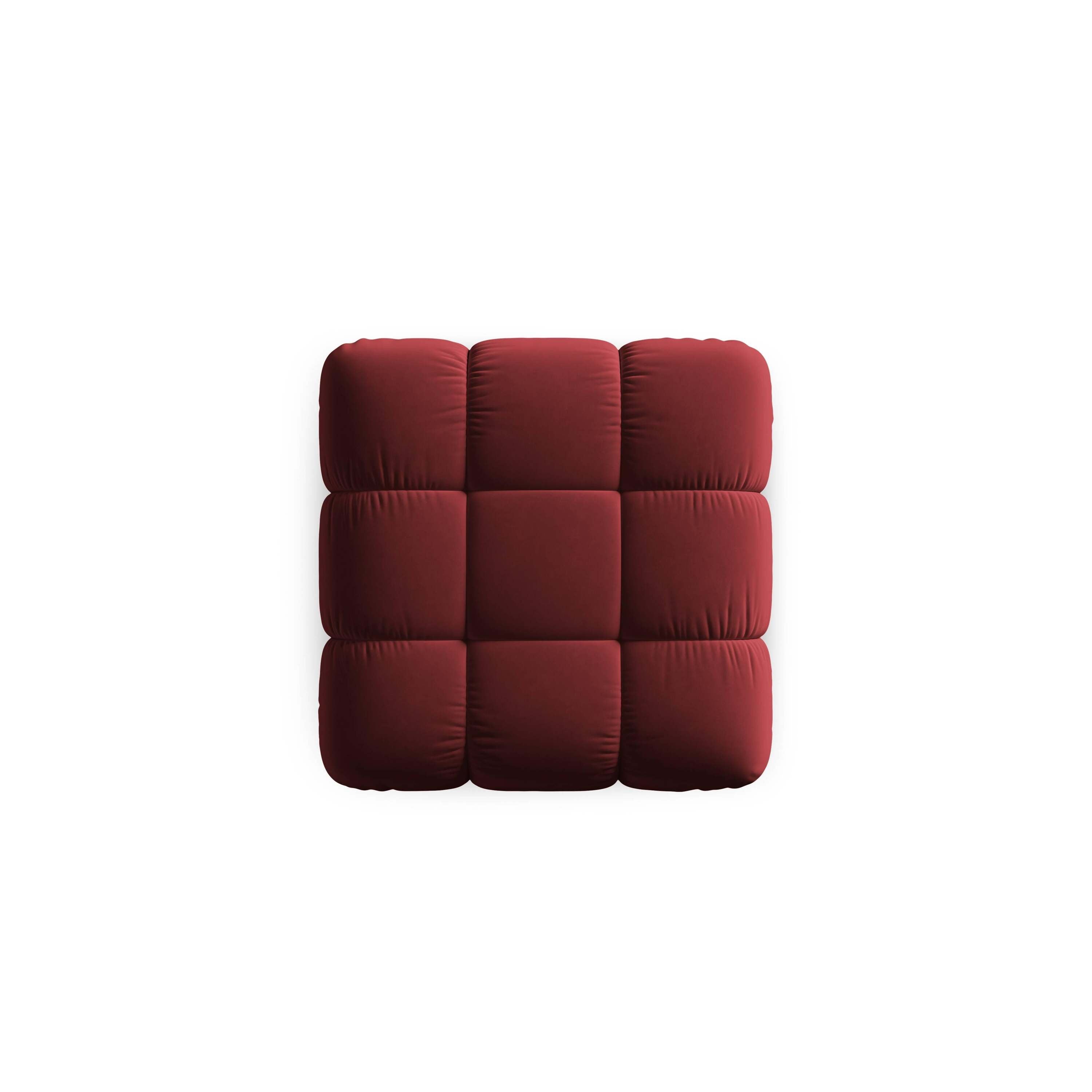 Milo Casa Tropea Modulair Bank Element - Hocker - Bordeauxrood
