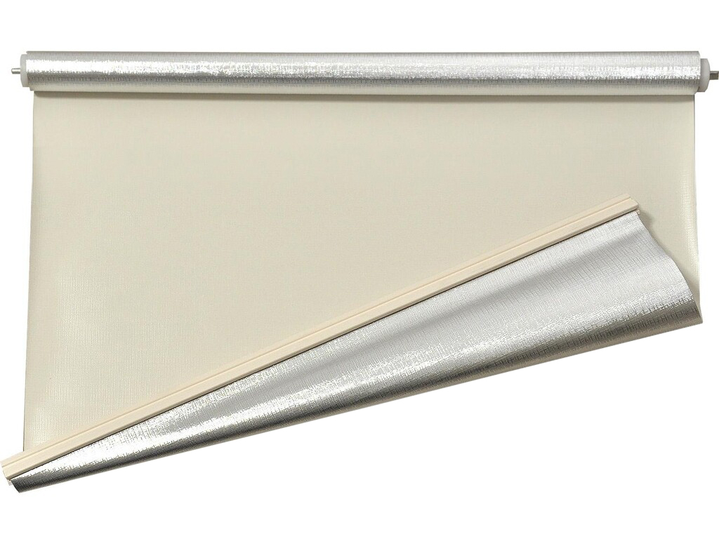 Remis Remisun Cream/Silver verduistering rolgordijn - 100x100 cm