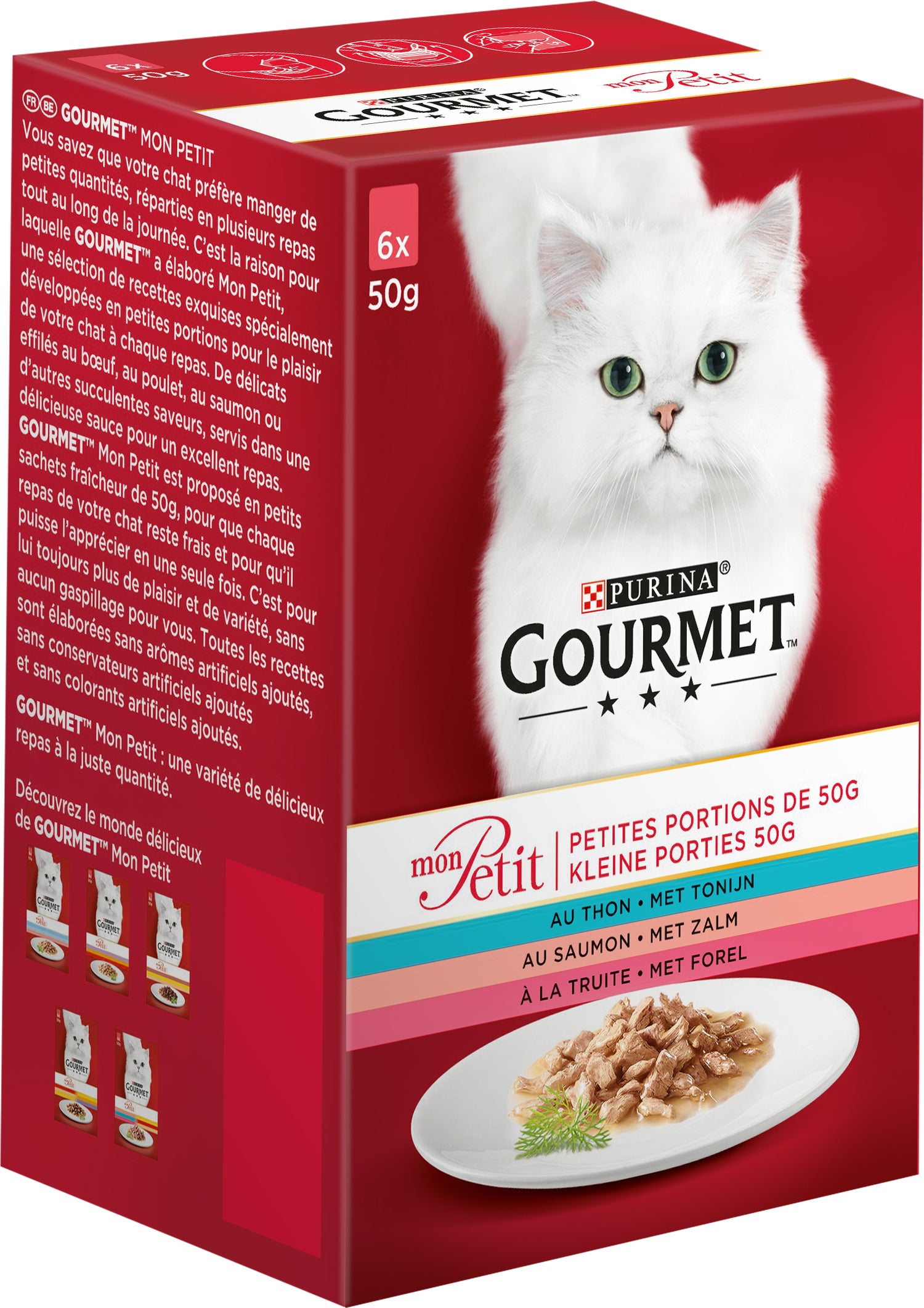 Gourmet mon petit pouch 6-pack vis 6 x 50 gr