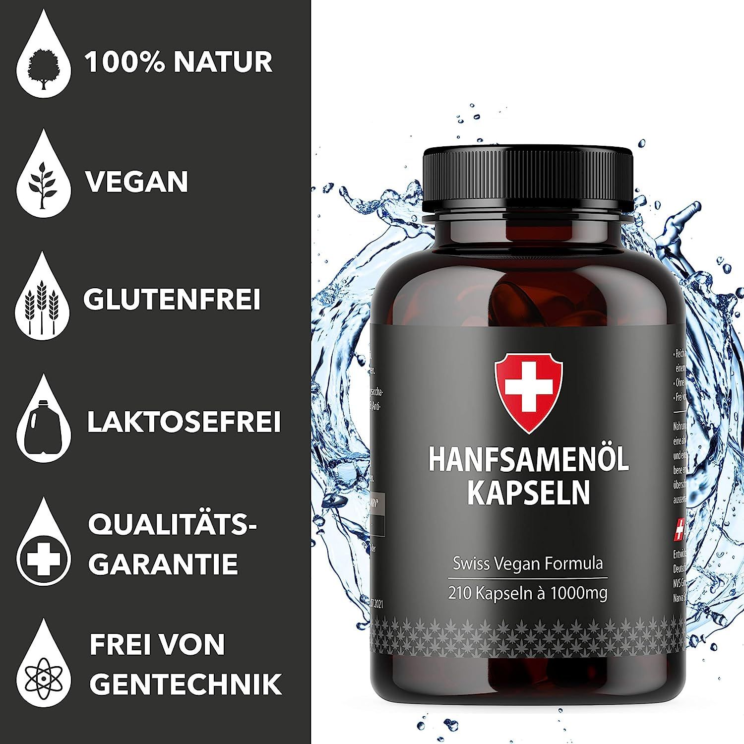 Hanföl in Softgel-Kapseln