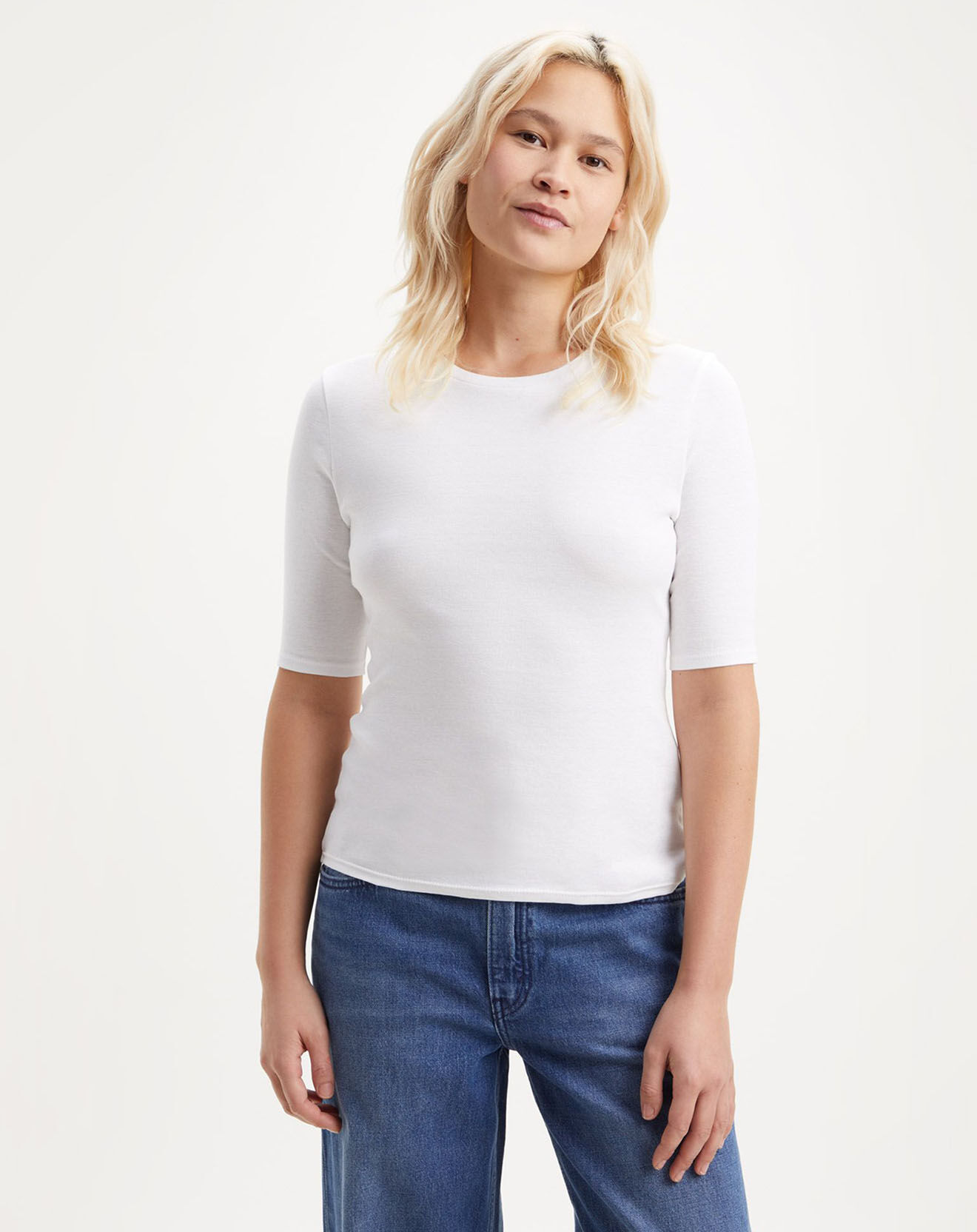 Levi's® T-Shirt en Coton léger Luca Slim blanc