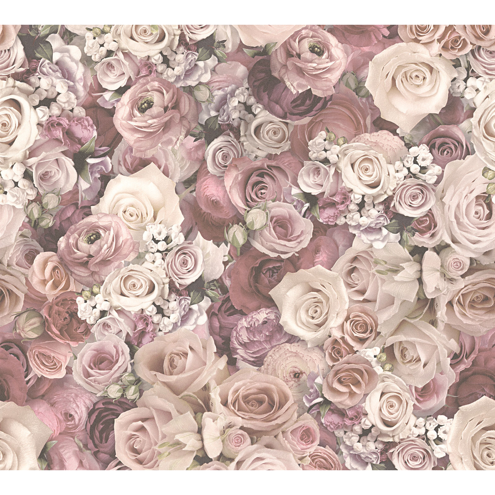 Vliestapete - rosa - floral - 10 Meter