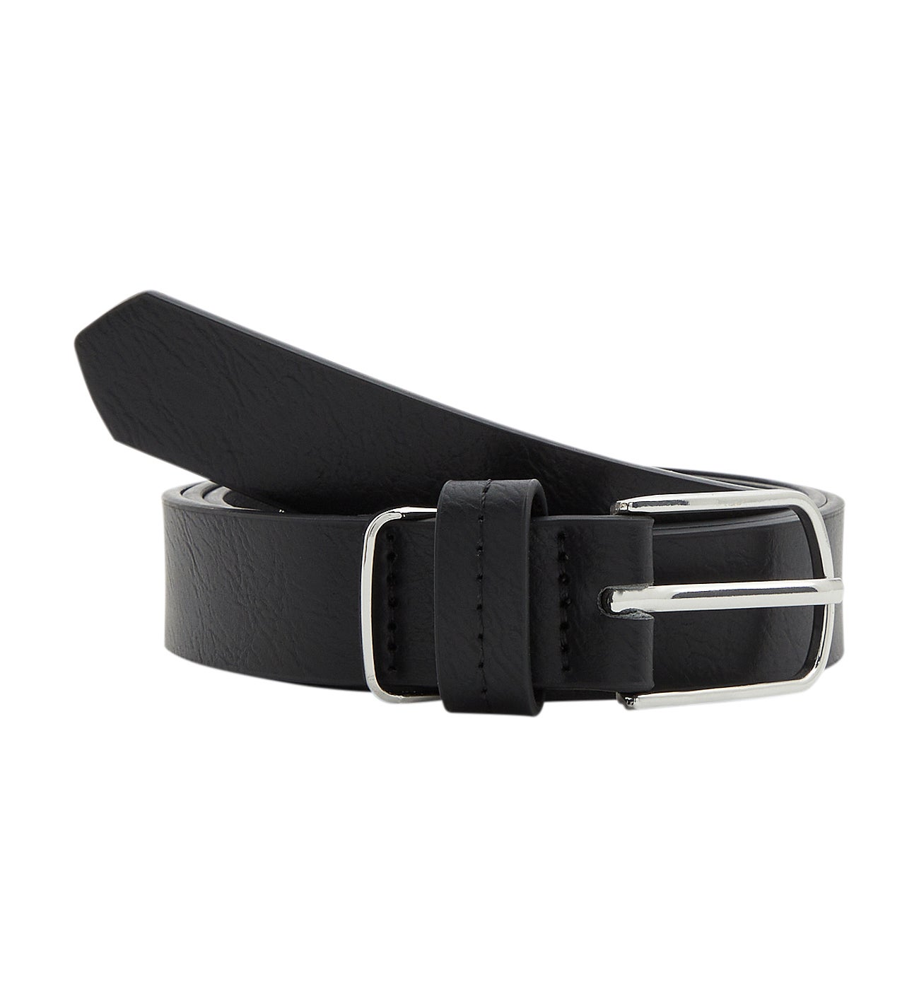 Ceinture effet cuir Femme - Noir