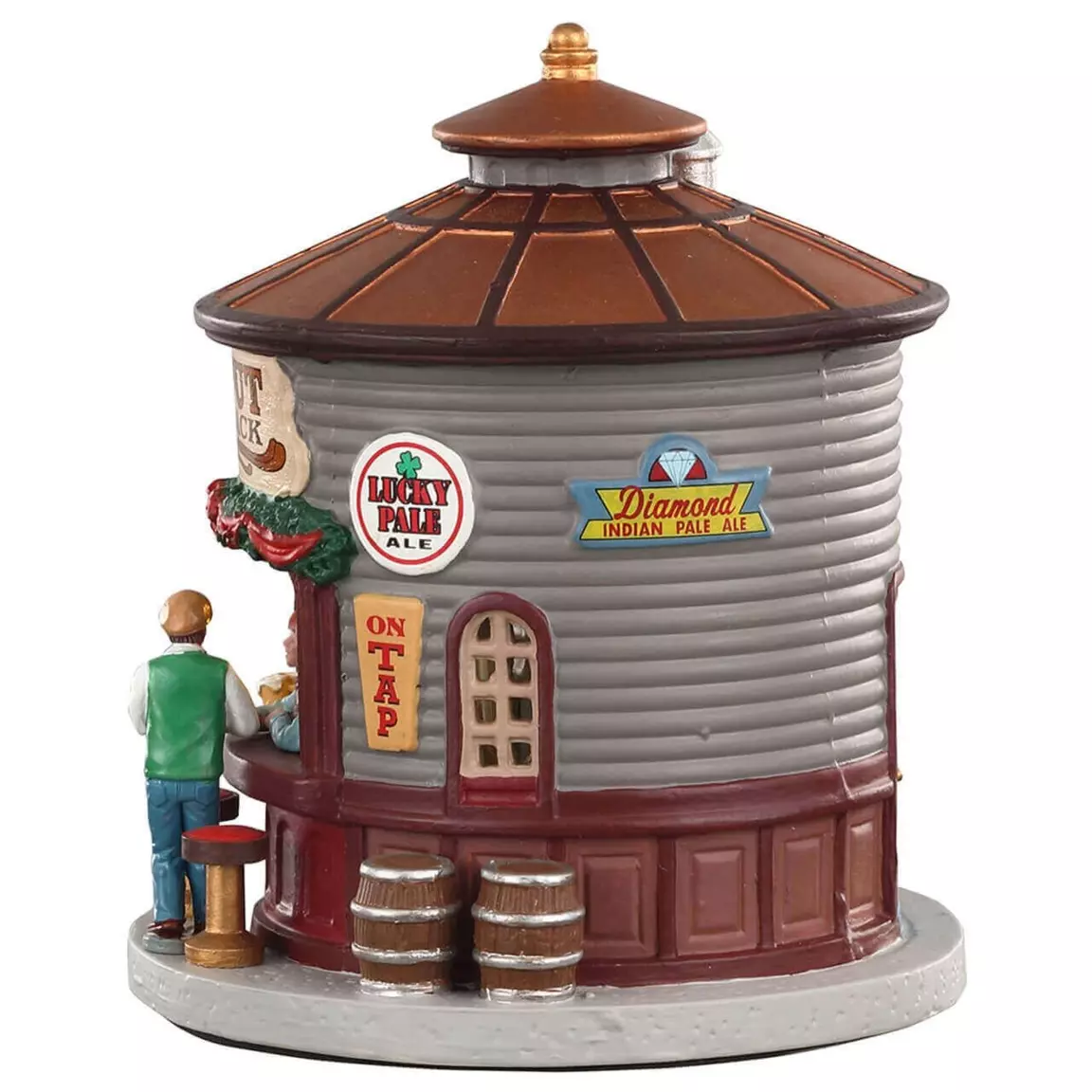Village de Noël Lemax à piles lumineux Le kiosque Stout Shack