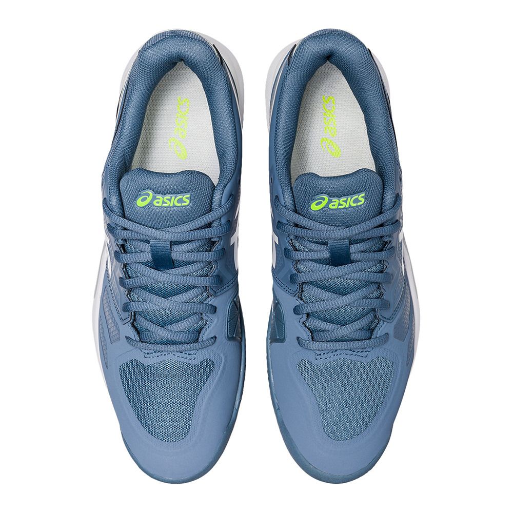Asics GEL-CHALLENGER 13 CLAY - Chaussures tennis Homme steel blue/white