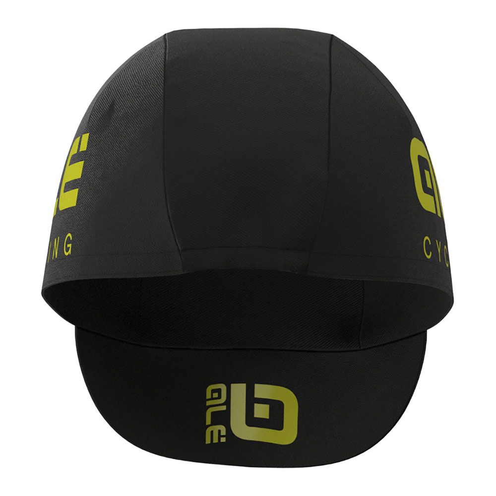 Ale COTTON - Casquette black/fluo yellow