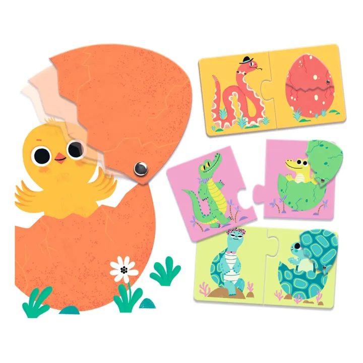 Djeco Puzzles duo-trio Oeufsrigolos