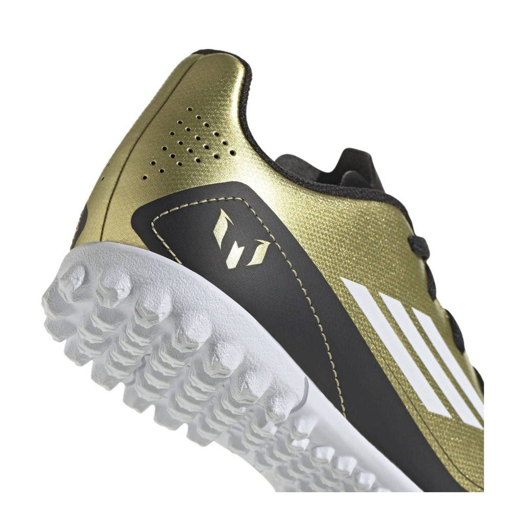 adidas F50 Club Messijunior voetbalschoenen metallic goud/wit/zwart