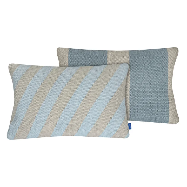 Mette Ditmer - Across Kilim Kissenbezug, 40 x 60 xm, light blue