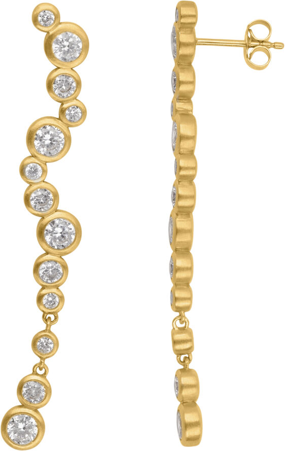 ByBiehl Stardust Earrings long -GP Gold plated silv