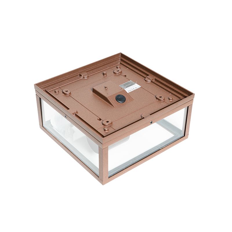 Industriële plafondlamp roestbruin IP44  2-lichts - Charlois