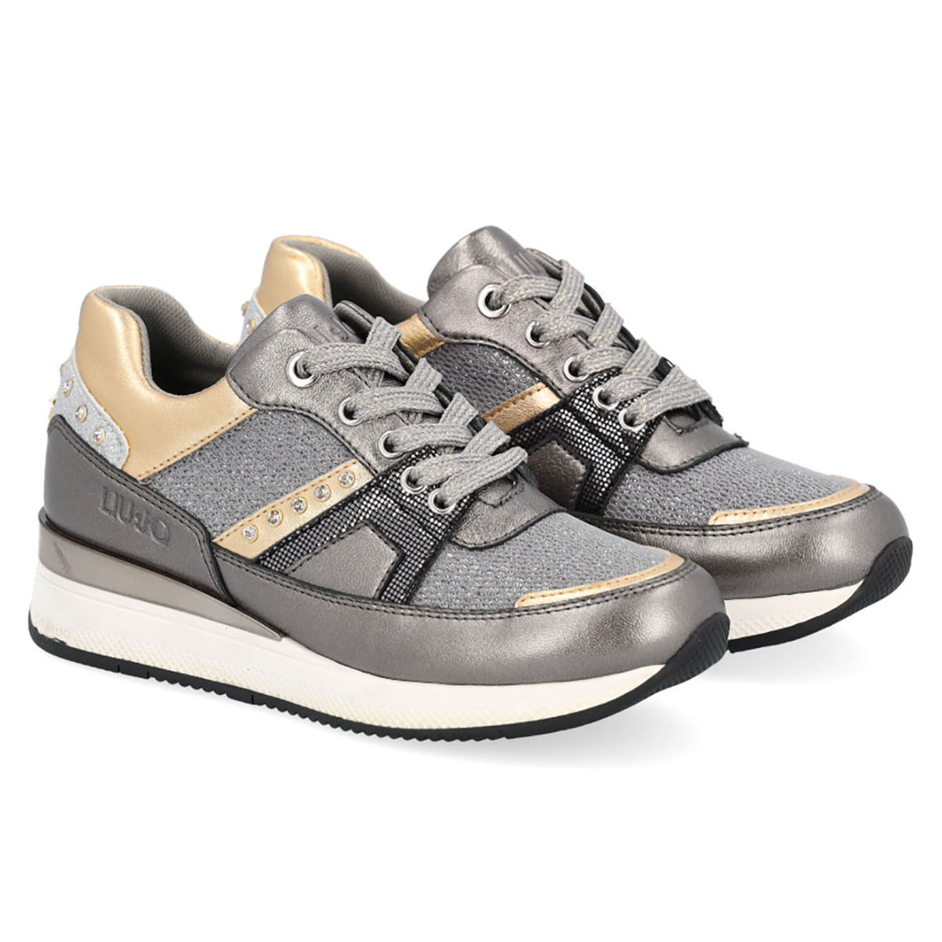 Liu-Jo Sneakers en Cuir Connie grises