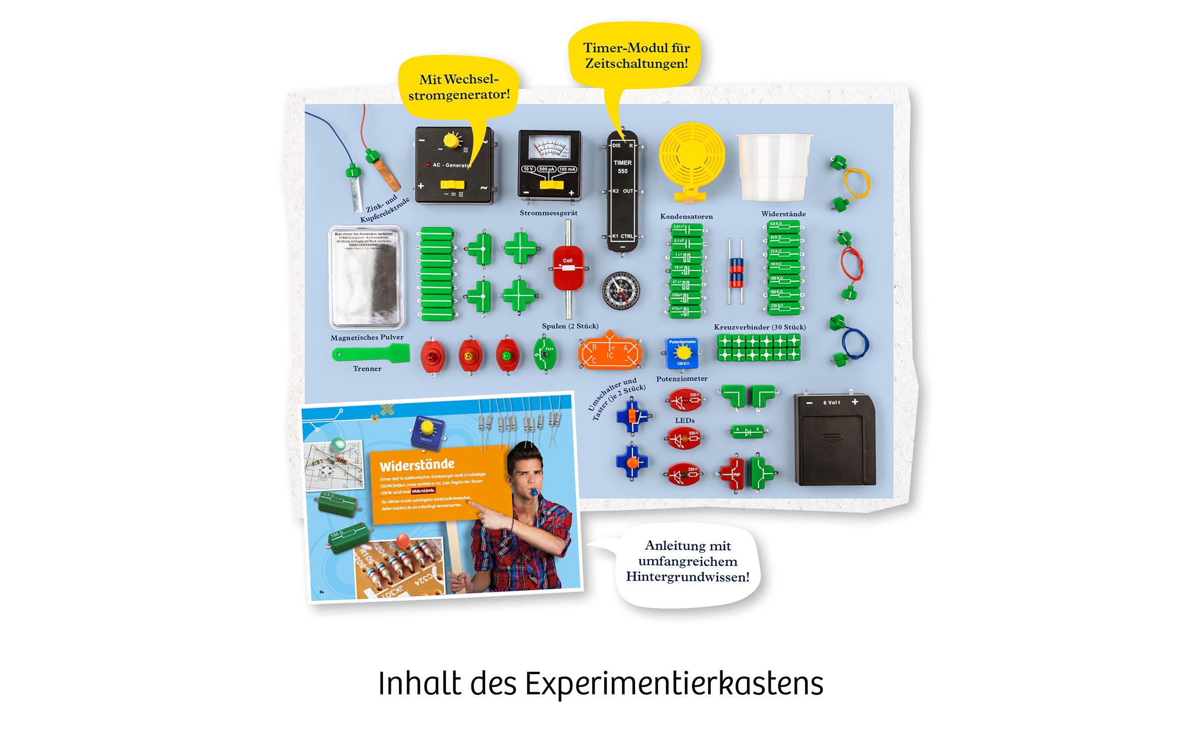 Experimentierkasten Der grosse Elektro-Workshop<br>Gleich- und Wechselstrom erforschen
