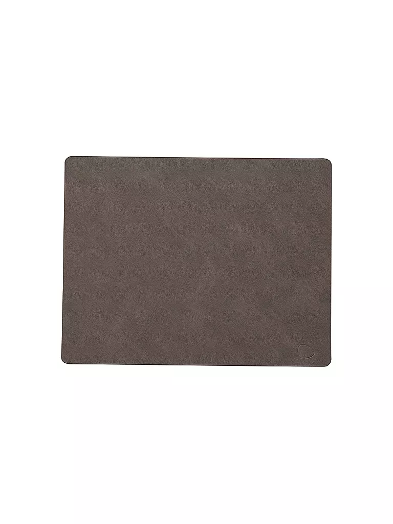 LIND DNA Leder Platzset eckig NUPO 35x45cm Caviar braun