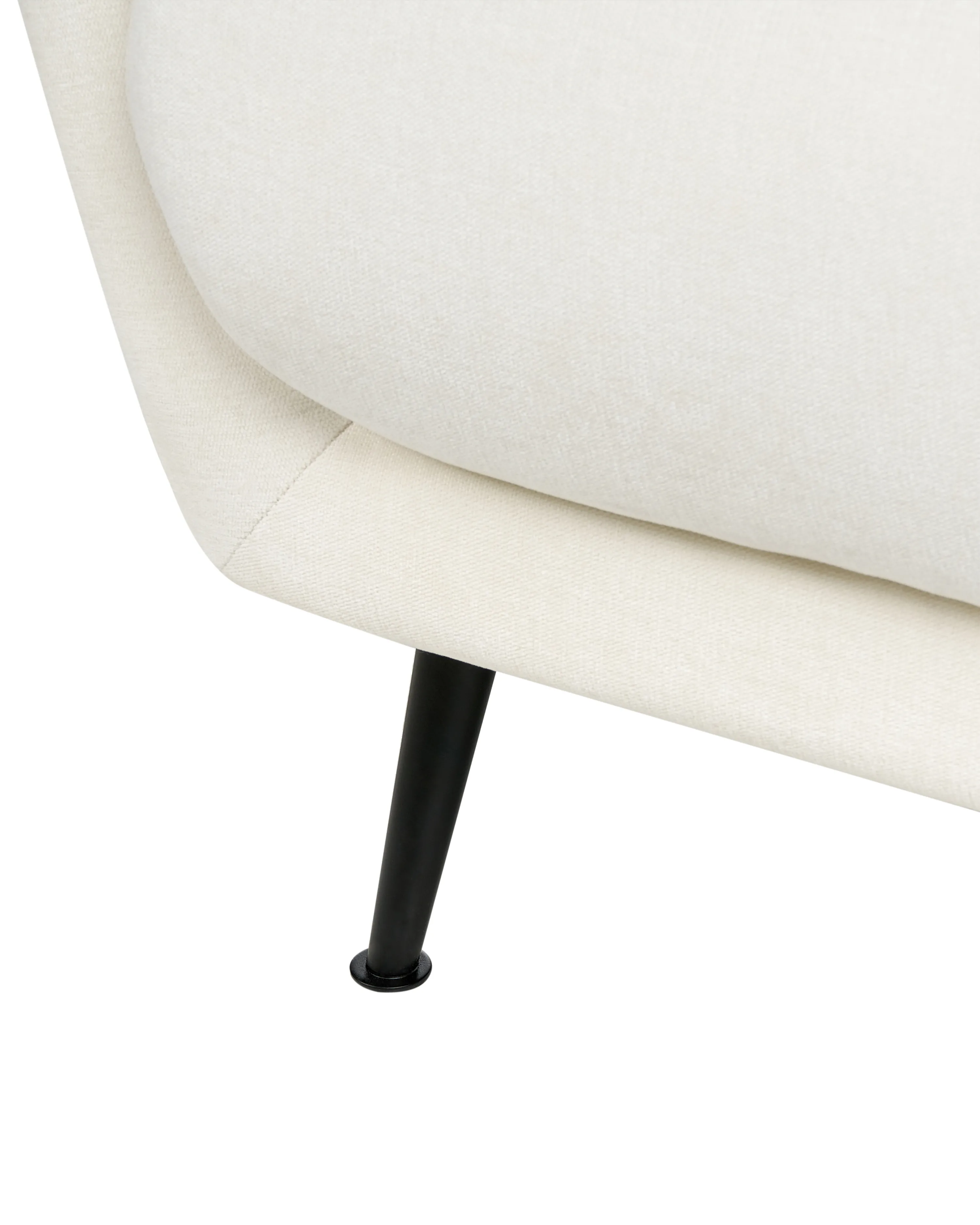 Fauteuil EIBY Chenille Wit