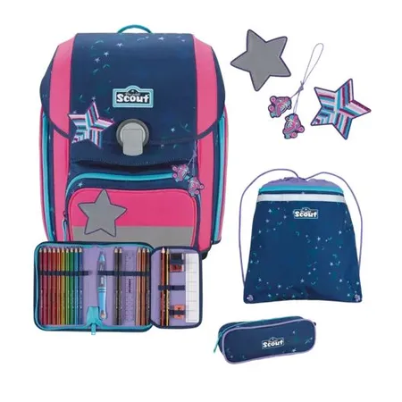 Scout Schulranzen-Set Genius DIN Pretty Star
