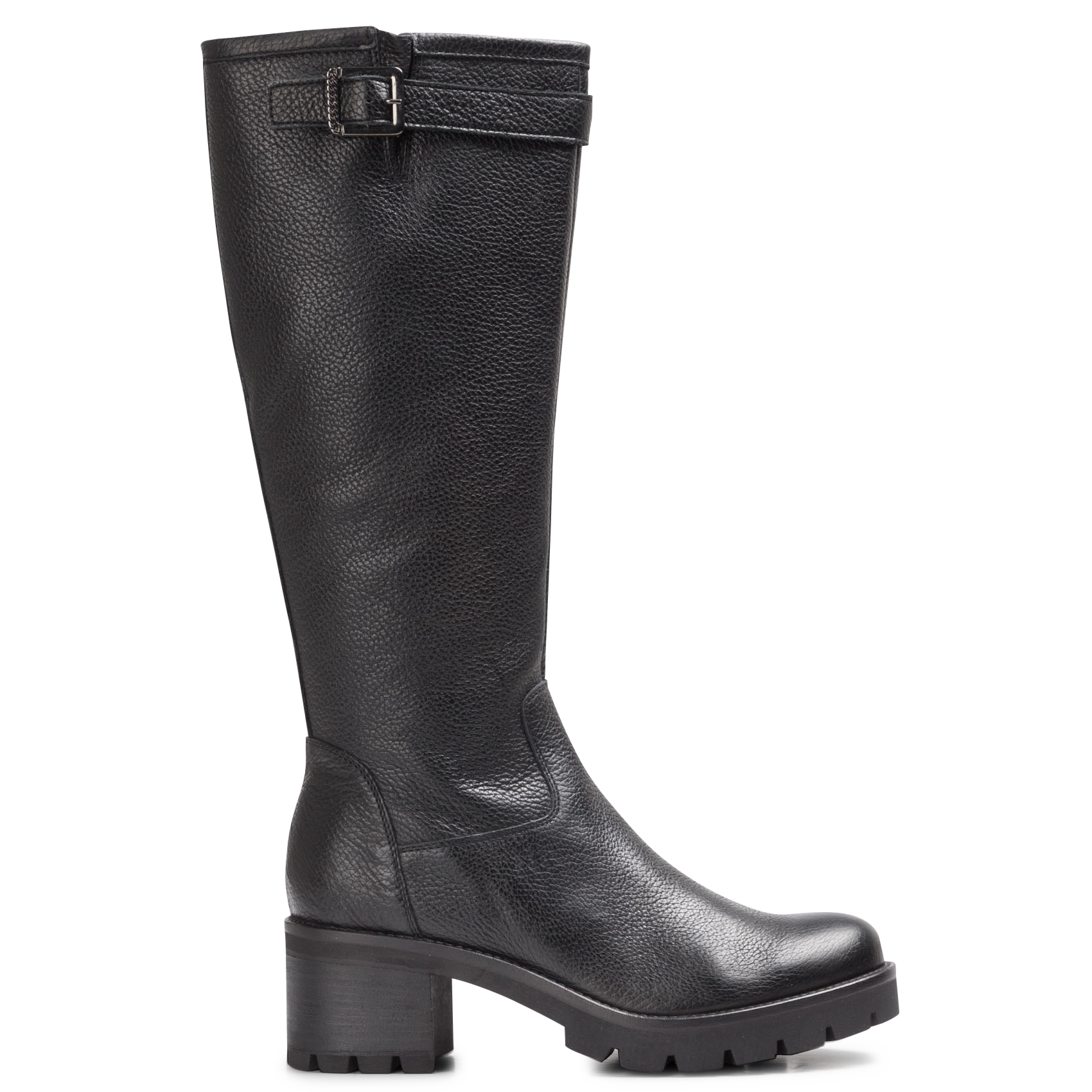 MIDAS - Bottes en cuir grainé | Noir