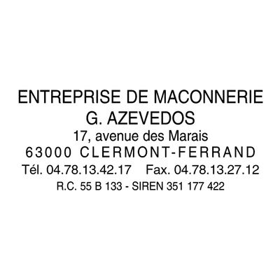 Colop Printer 40 - Tampon personnalisable - 6 lignes - format rectangulaire