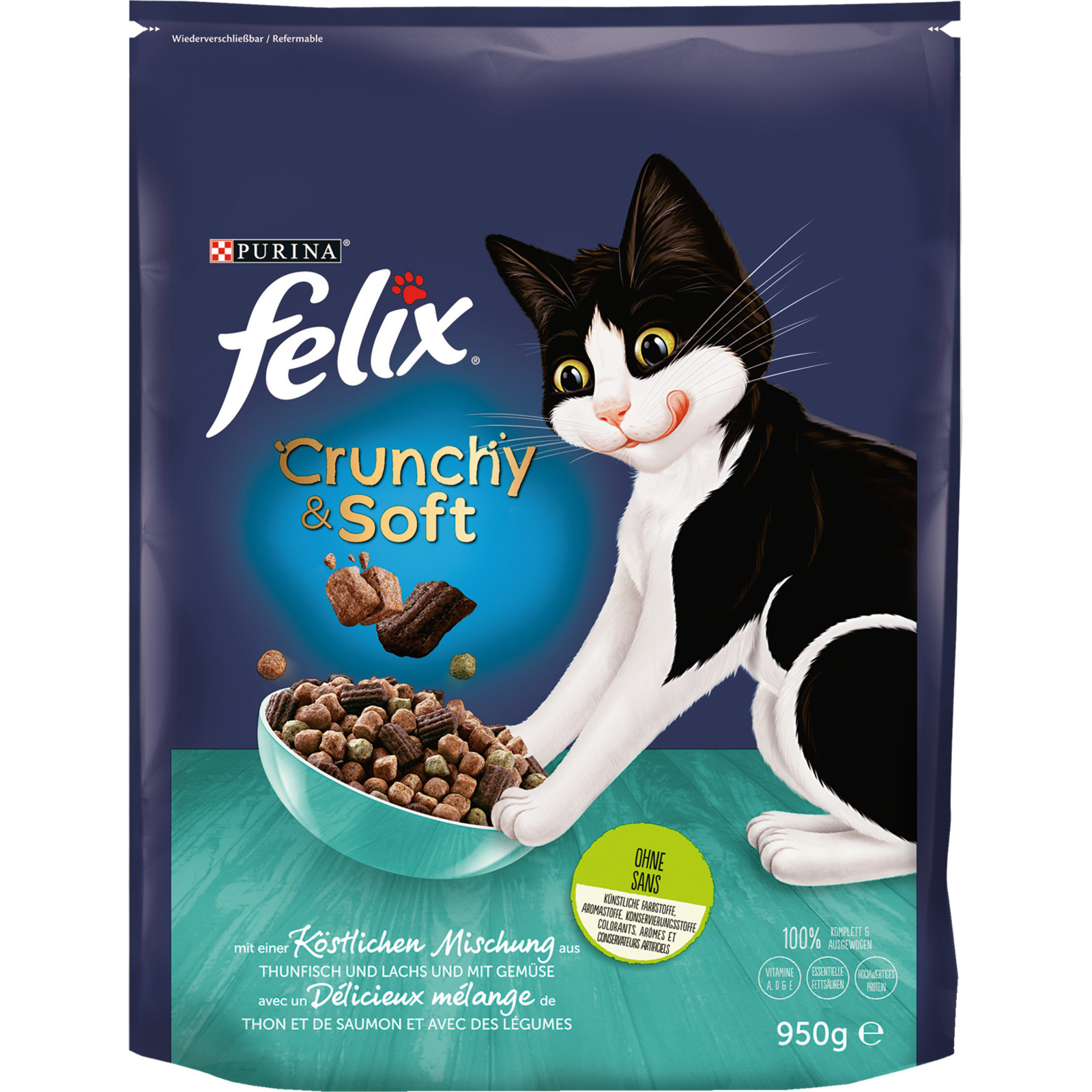 Felix Crunchy & Soft Fisch 950g