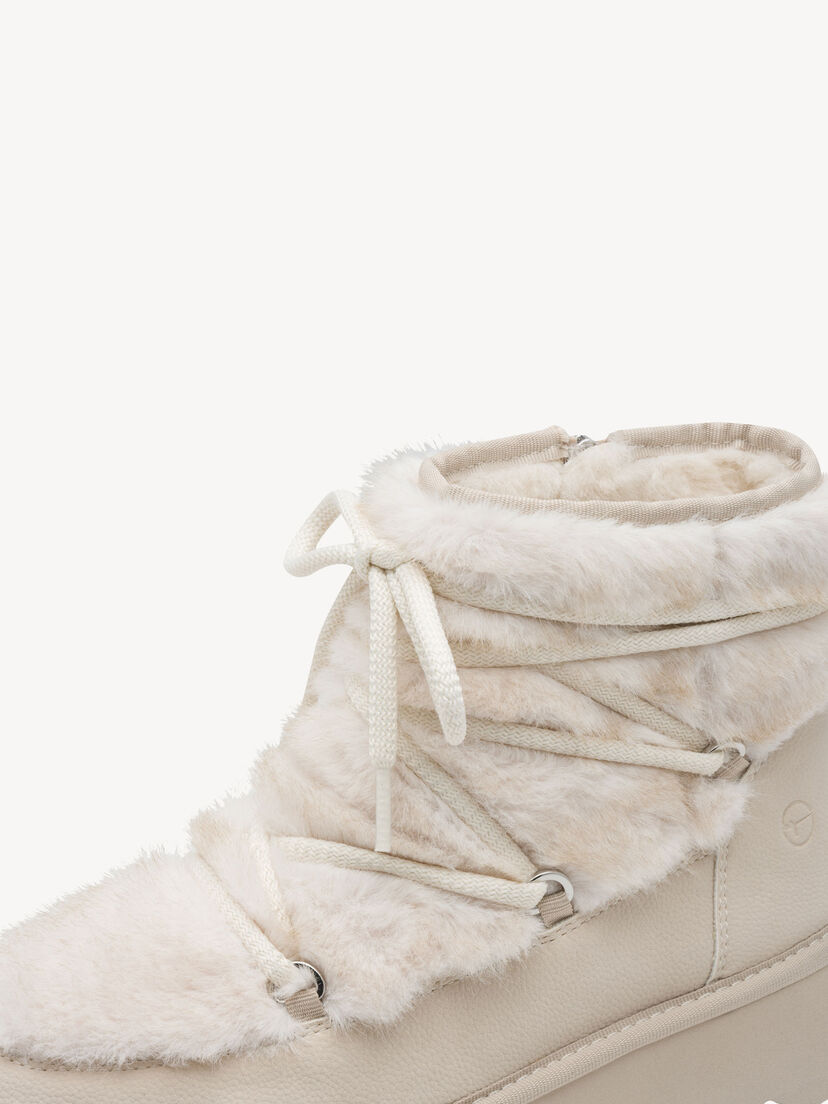 Enkellaarsje - beige warme voering