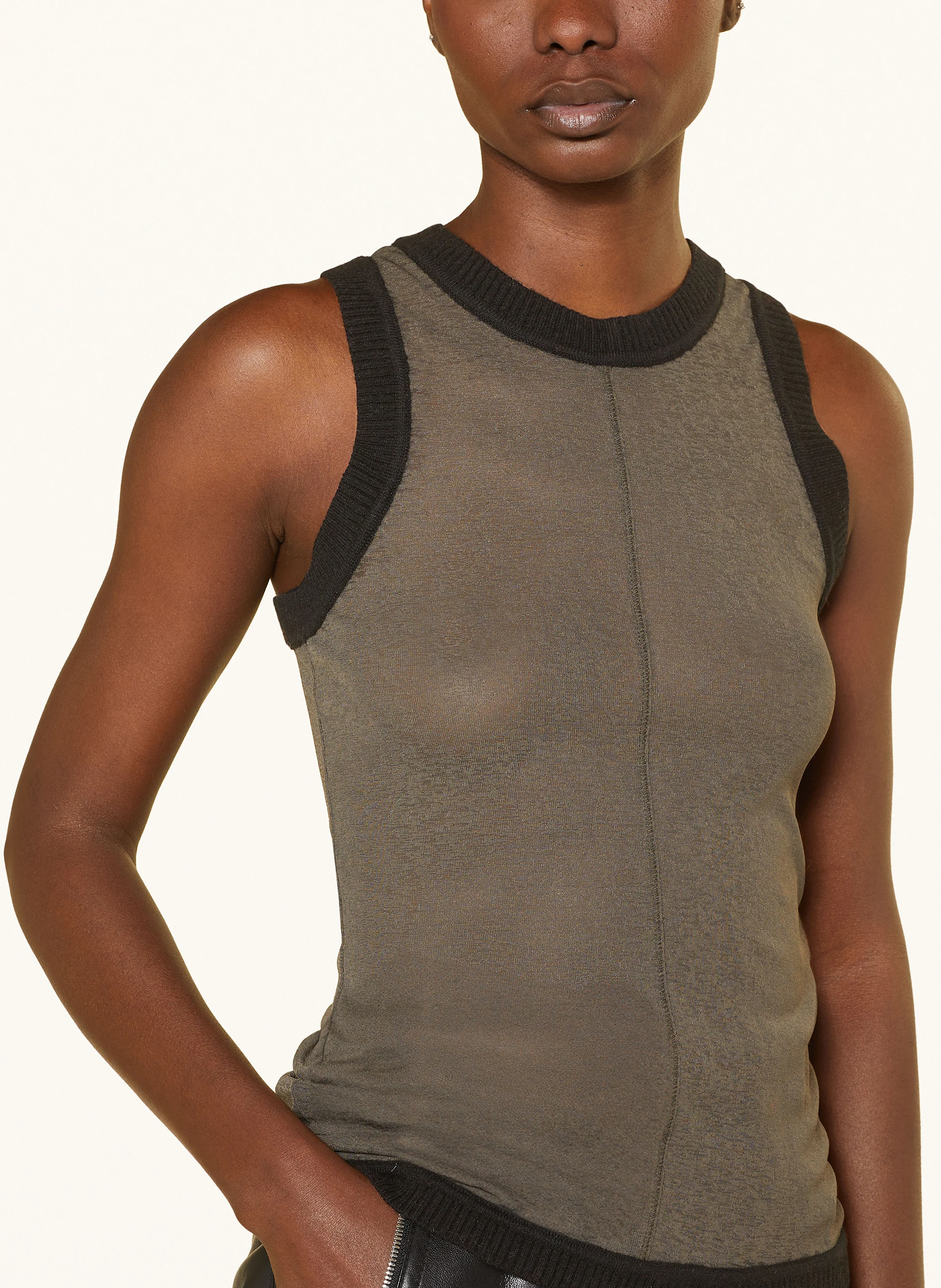 Nanushka Top DENALIE im Materialmix
