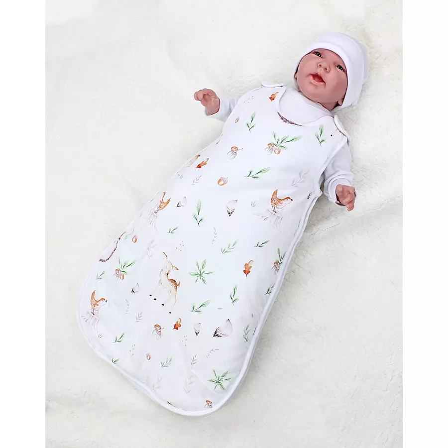 TupTam Baby Ganzjahres Schlafsack Wattiert weißbeige