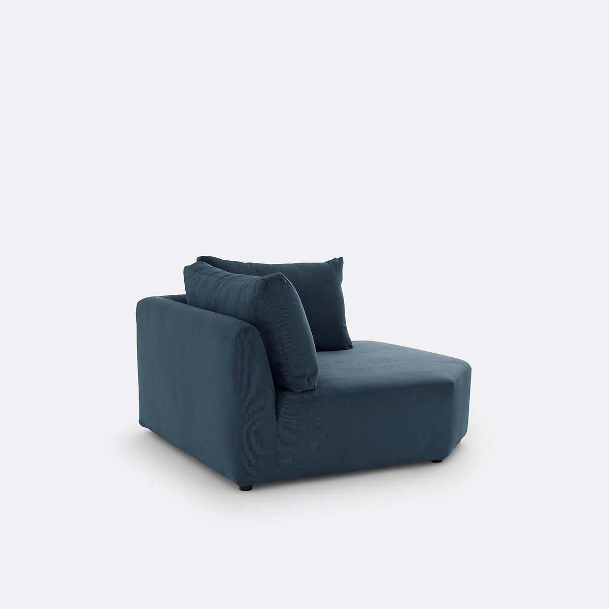 LA REDOUTE INTERIEURS<br>Sofá modular de canto em veludo cotelê, Monica
