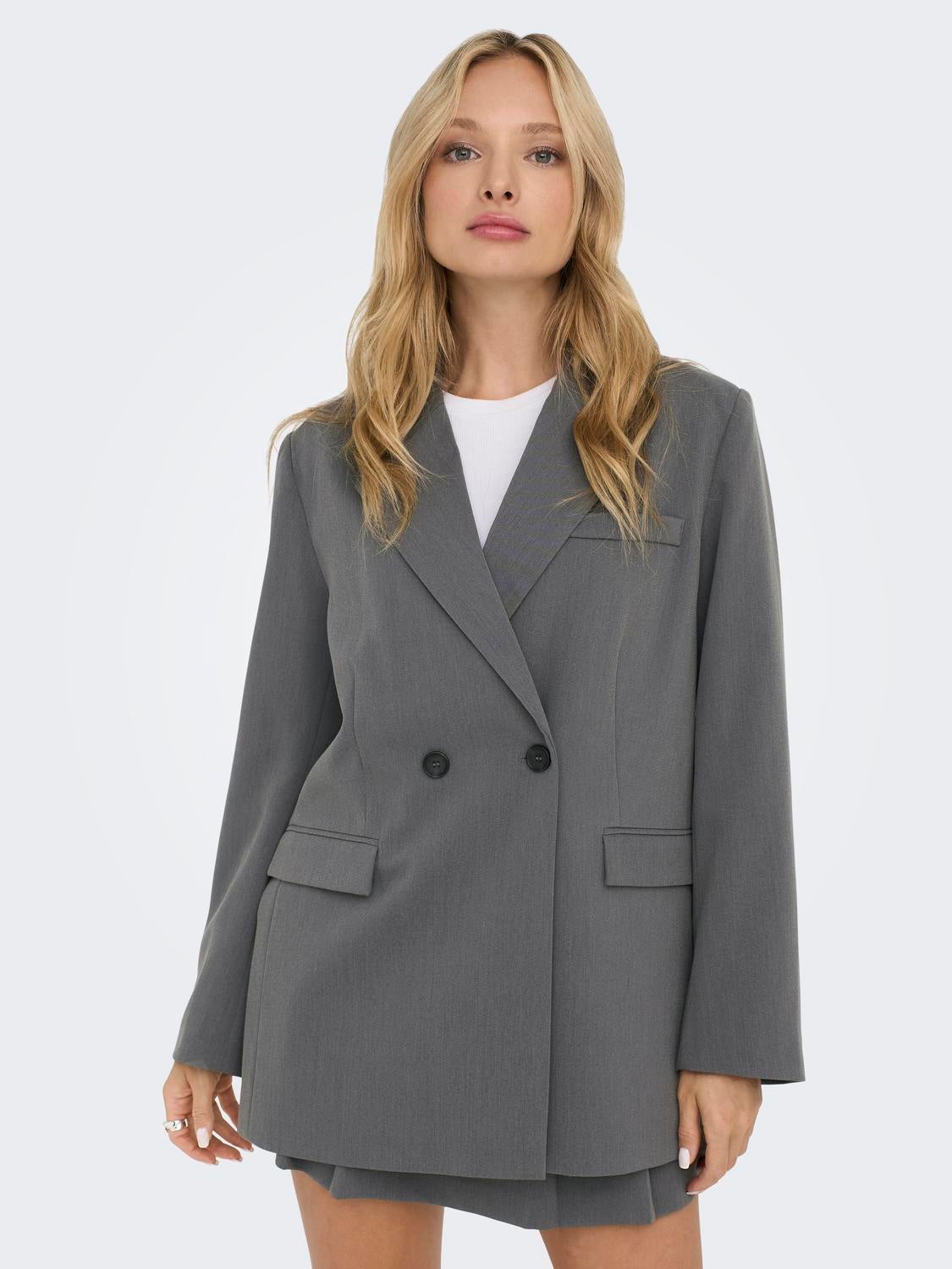 ONLTILLY Blazer Medium Grey Melange