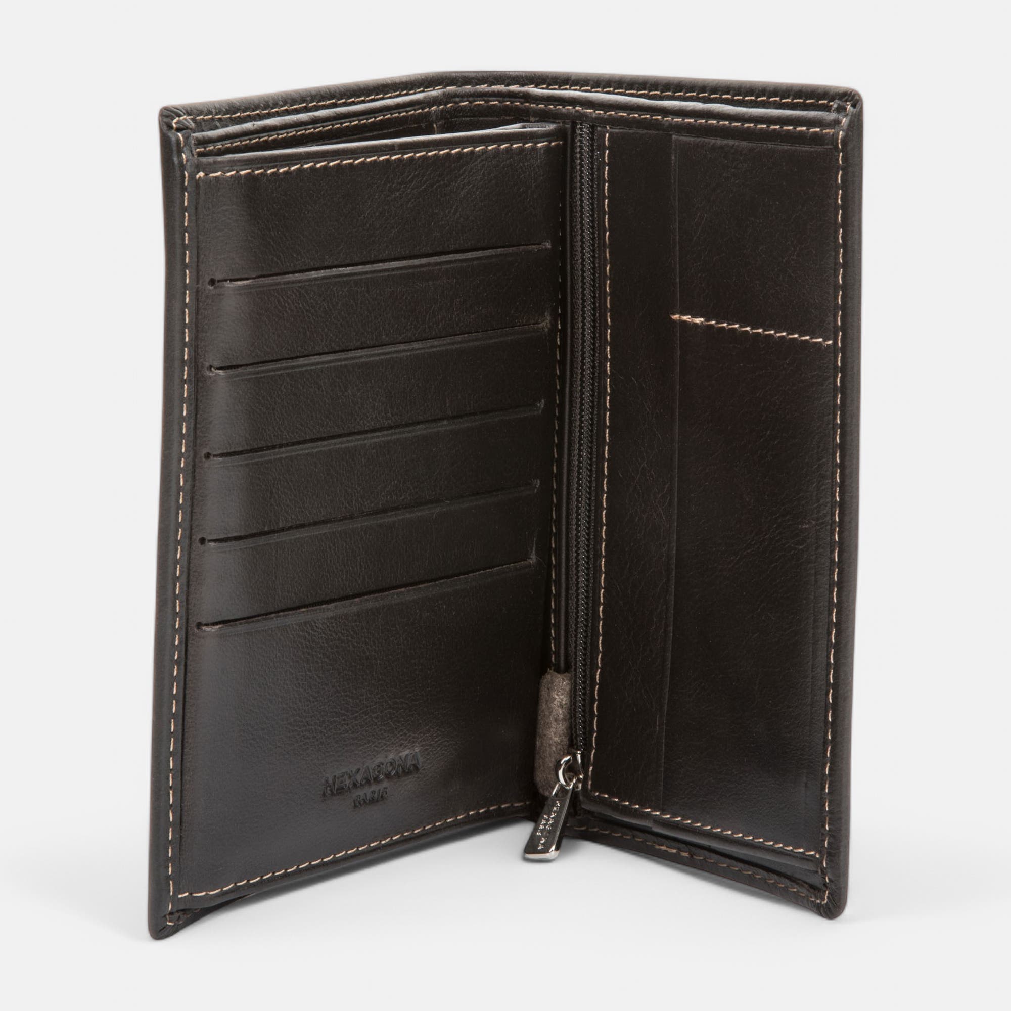 Petite maroquinerie en cuir marron