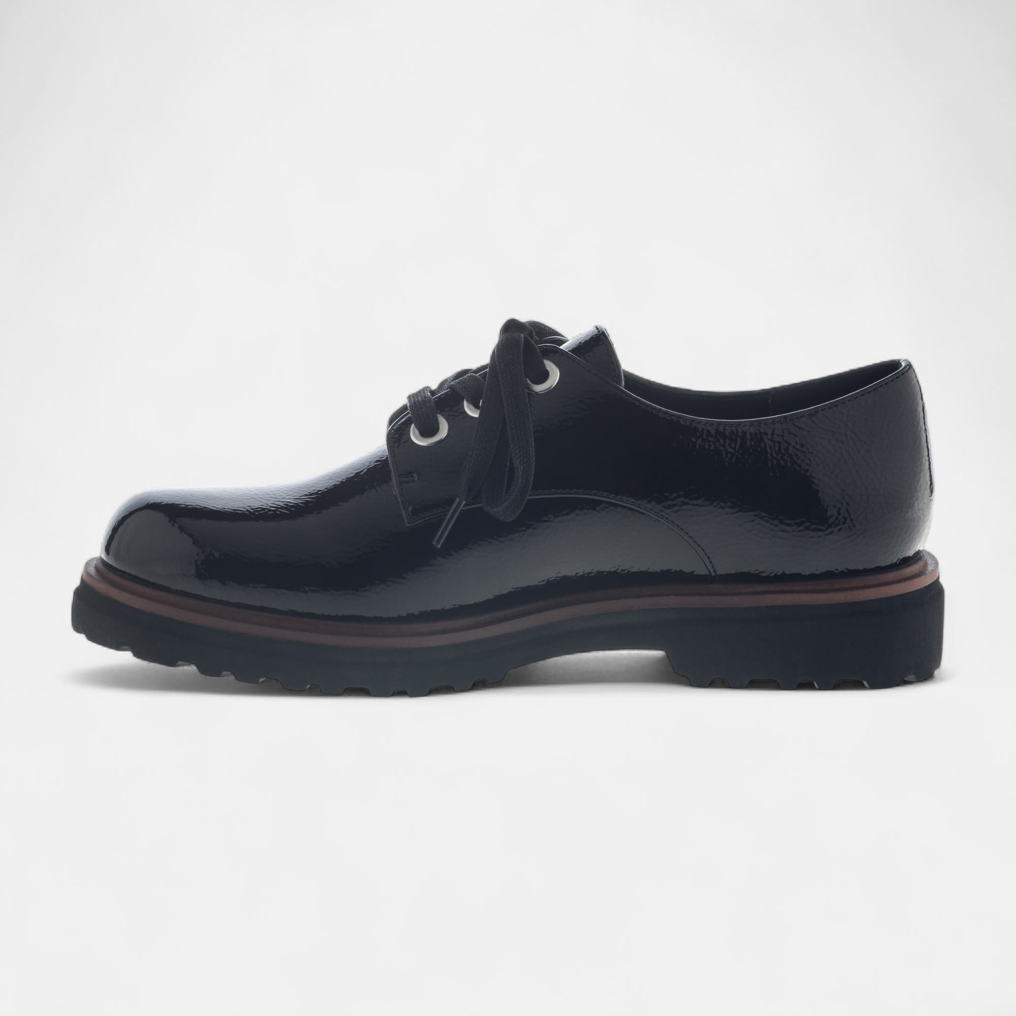 Derbies Femme noir vernis