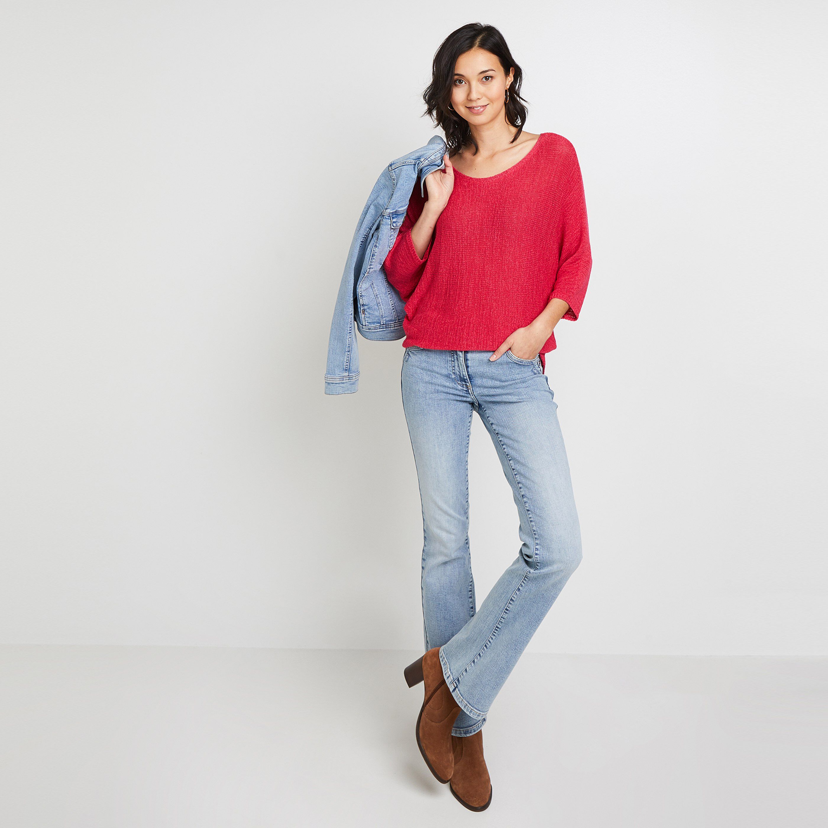 Pull en maille femme - FUSHIA