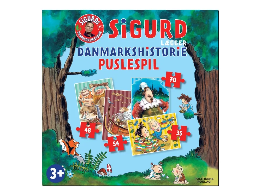 Politikens Forlag - Sigurd Solves Danish History - puslespil - 207 stykker