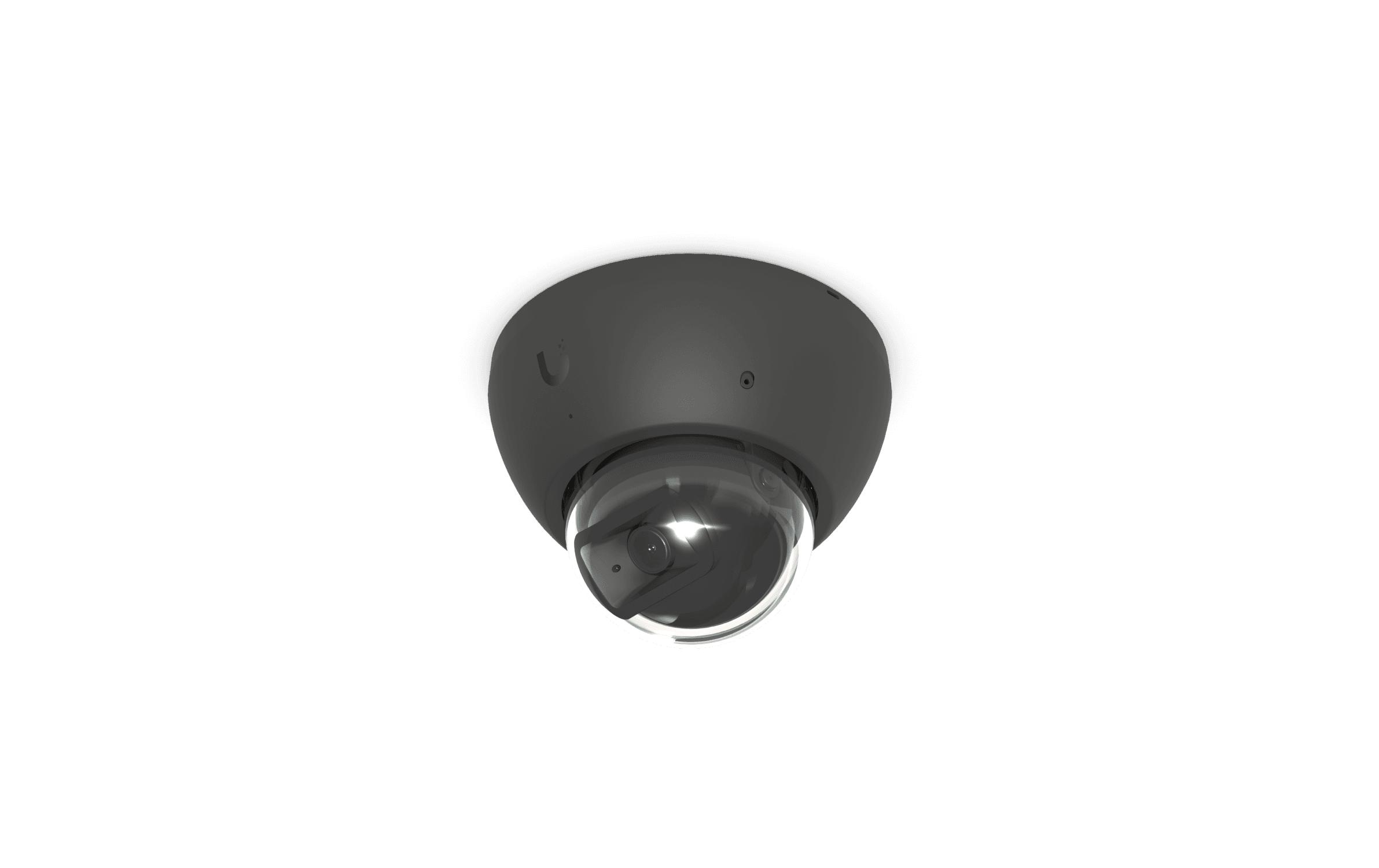 Netzwerkkamera UniFi AI Dome Schwarz<br>Allwetter-feste, vandalismusgeschützte 4K PoE Dome-Kamera mit erweiterten KI-Fähigkeiten und Langstrecken-IR-Nachtsicht