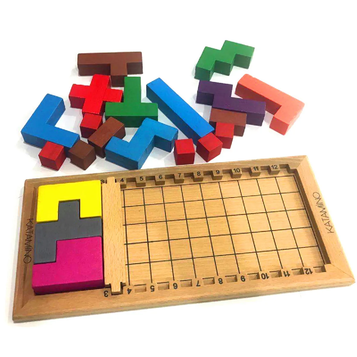 Universal Puzzle Tetris en Bois